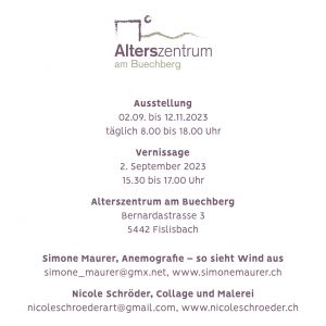 Kunstausstellung Nicole Schröder Simone Maurer